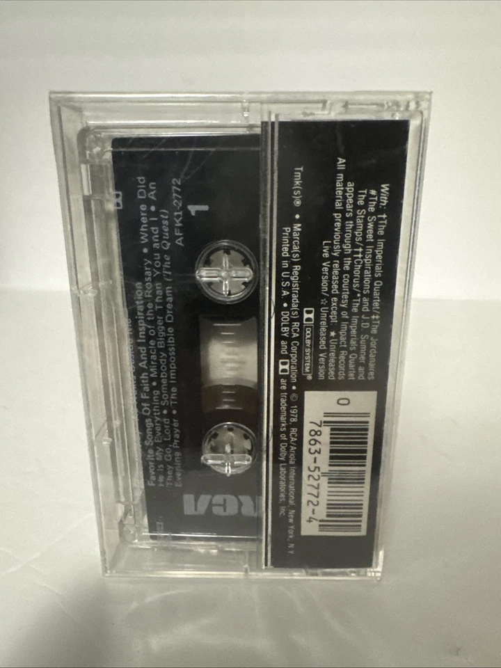 Elvis Presley He Walks Beside Me Gospel Music Cassette RCA Brand New Sealed - Image 2 of 2