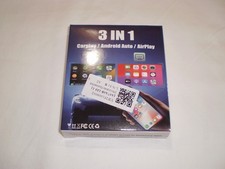 3 IN 1 CarPlay For Android Auto Or AirPlay Wireless Adapter Plug And Play New