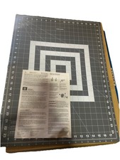 Fiskars 24x18   Double-Sided Cutting Mat Kit W/ Cutter  Ruler Gray and White