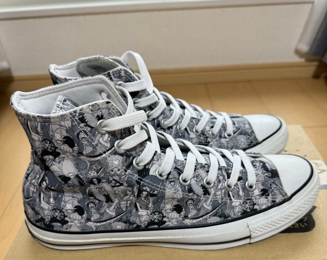 clean Men 9.5 ONE PIECE x converse collaboration shoes sneaker