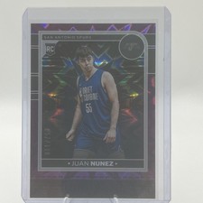 2024-25 Panini NBA Hoops Juan Nunez Rookie Purple Explosion Parallel (/110!)