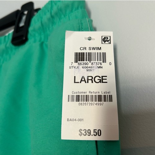 NWT Club Room Quick-Dry Performance Swim Trunks – Mint Green – Men’s Medium - Picture 4 of 6