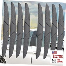 Car Door Edge Guards - Anti-Scratch Rubber Bumper Protectors - 8 1 Gray-8 pcs