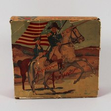 VINTAGE 1950's HARTLAND GEN. GEORGE WASHINGTON w/ORIGINAL BOX  FLAG COMPLETE