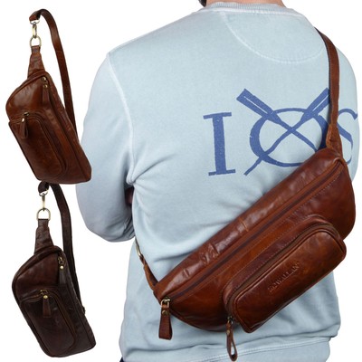 Rowallan of Scotland Leder Sling Umhängetasche