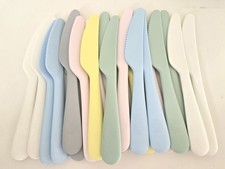 IKEA KALAS 18 Pastel Flatware Plastic KNIVES ONLY Kids Child BPA free