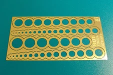 Hauler Models SCRIBING TEMPLATES FOR CIRCLES Photo Etch Set