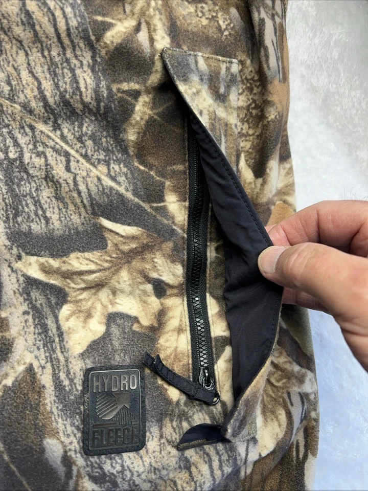 Browning Hydro-Fleece Gore-Tex Men's L Hooded Woodland Camouflage Jacket Taiwan - Image 4 of 4