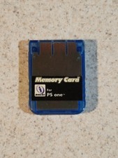 Vintage Sony Playstation 1 Transparent Blue InterAct 1MB 15x Memory Card Tested