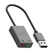 USB Power 3.5mm Auditory Sound Card 7.1 Channel Simulation Noise Reduction