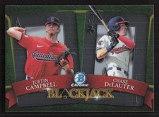 2022 Bowman Draft Chase DeLauter / Justin Campbell Blackjack #BJ-8 Card