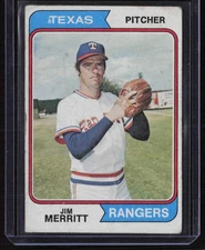 Jim Merritt 1974 Topps #318 Texas Rangers