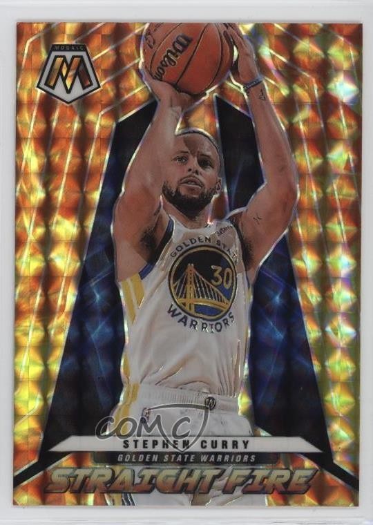 2021-22 Panini Mosaic Straight Fire Stephen Curry #2