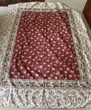 WILLIAMS SONOMA Cherry Blossom 100 Cotton Tablecloth 70" x 90"