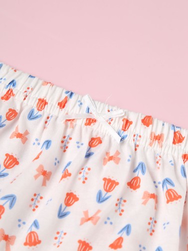 Copripannolini Bambina Stampa Plaid Pantaloncini Casual Confezione 4 Carini Bloomers Set - Foto 102 di 110