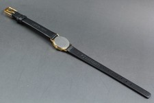 Vintage 1985 OMEGA DeVille Qz Cal.1455 Gold Guilloche 20mm Ladies Watch New Batt 9