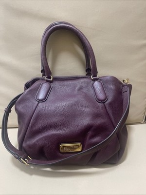 Marc by Marc Jacobs Classic Q Fran Tote Plum Leather Shoulder Bag