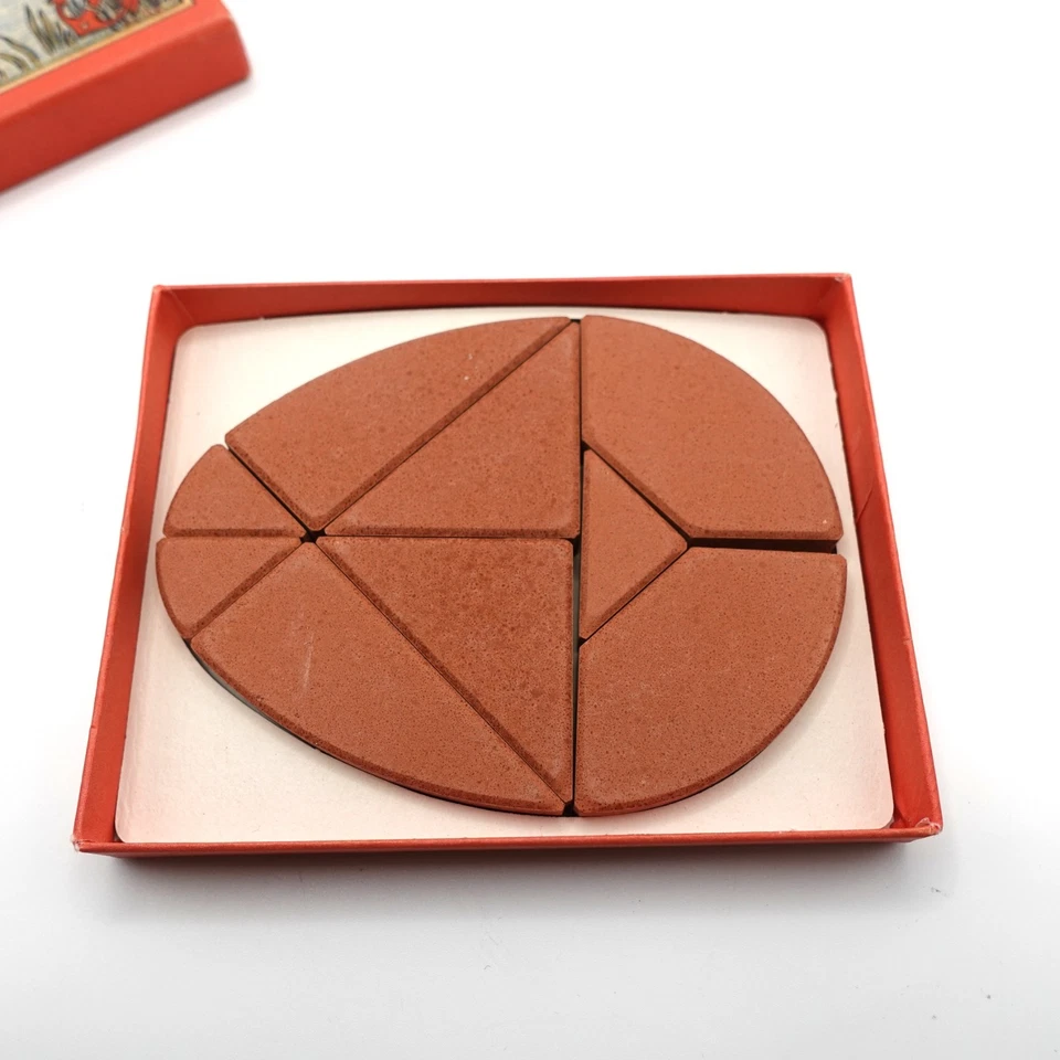 Egg Tangram Puzzle Vintage German "Egg of Columbus" Geometric Shape Game - Image 3 of 4