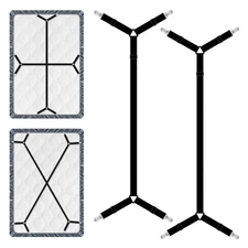 Bed Sheet Straps 2Pcs Elastic Adjustable Bed Sheet Holder Straps Fitted Sheet 