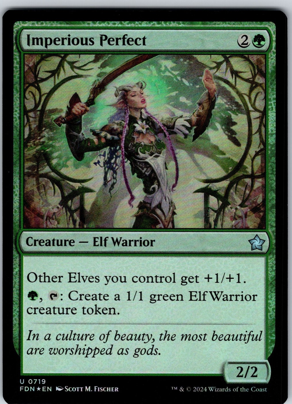 Imperious Perfect 719 Foil FDN Foundations NM