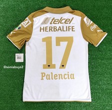 Camiseta de fútbol local Puma PALENCIA Pumas UNAM, 746315 01, dorada/blanca, tallas