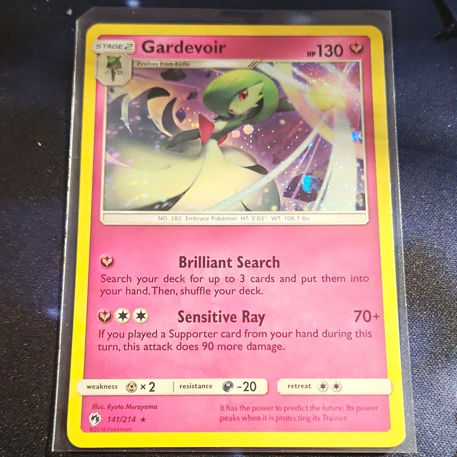 Nintendo Gardevoir 141/214 Lost Thunder Holo Rare Stage 2 ENG 2018 HP130