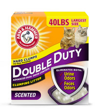 ARM  HAMMER Double Duty Cat Litter, Advanced Odor Control Clumping Cat Litter,