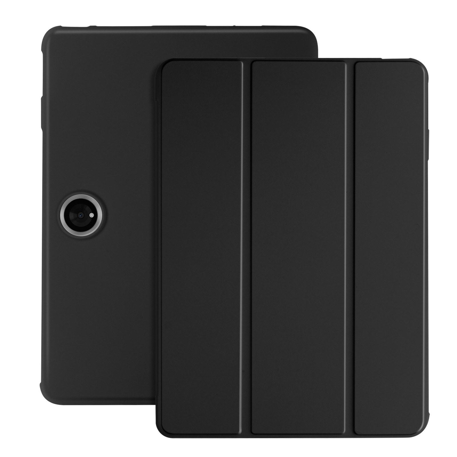 OnePlus Pad 2 étui trifold Avizar noir en simili cuir avec support multi-position