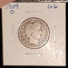 1909-O 25c G-VG Genuine, Original, Full Rims