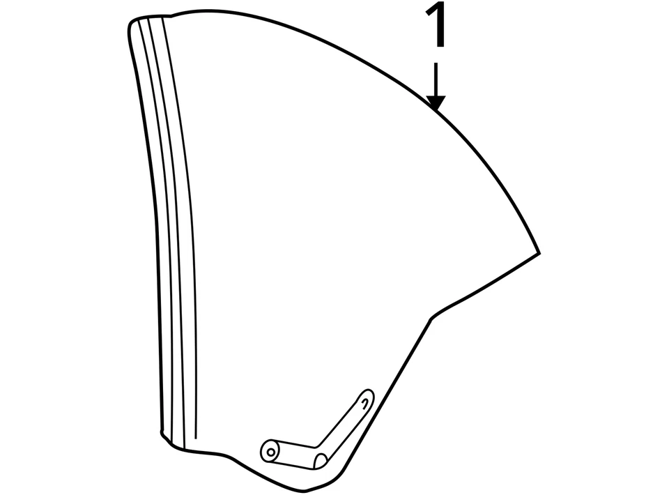 BMW 325ci 330ci M3 2001-2006 convertible cuarto izquierdo ventana vidrio OEM usado Foto 4 de 4