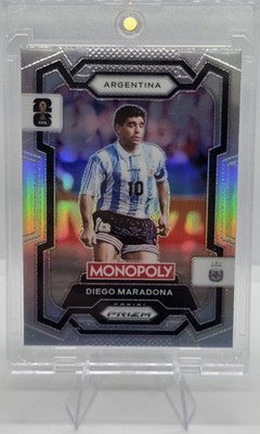 Diego Maradona Panini Prizm Monopoly Holo Argentina GOAT Soccer