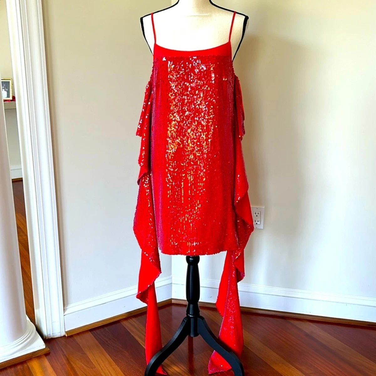 Red Sequin Dresses for Women for sale | eBay