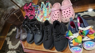 Girls Size 11 Shoes Bundle Lot Boots Sneakers