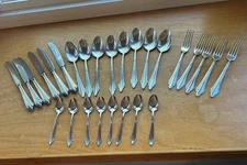 WMF Facher European Silverplate 27 PIECES Forks, Spoons, Knives Set