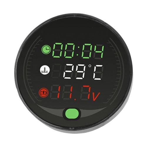 *9‑24V LED Digital Display Motorcycle Water Temperature Meter USB Rechargable - Zdjęcie 4 z 12