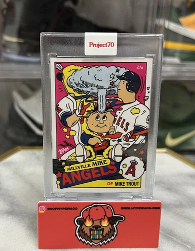 Mike Trout 2021 Topps Project70 1985 by Ermsy #357 Los Angeles Angels