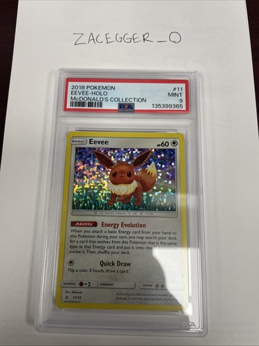 Eevee graded PSA 9 for sale on eBay