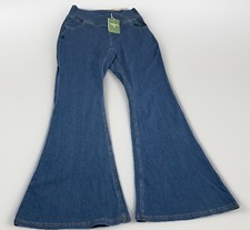 NWT Halara Flex Denim Mid Waist Wide Leg Casual Jeans Women's Size M