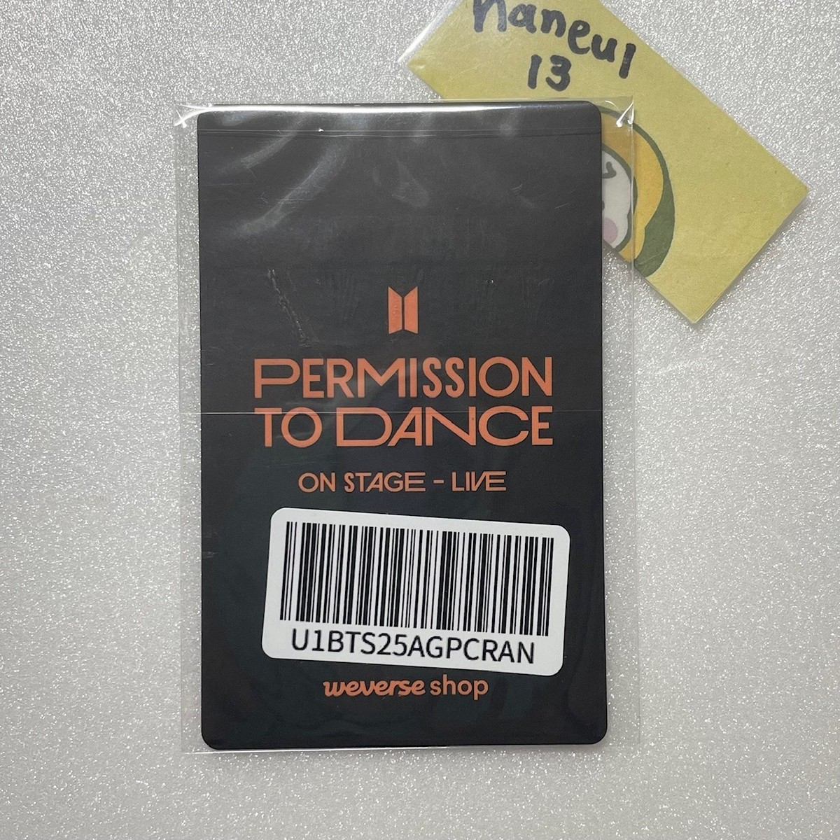 BTS SUGA PTD ON STAGE LIVE　MAKESTAR 特典 BTS SUGA PERMISSION TO DANCE ON STAGE LIVE Japan UMS