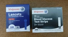 Walgreens True Metrix Glucose Test Strips + Lancets  100ct   Exp 2/27 - 1/30