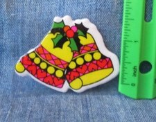 CHRISTMAS BELLS Vintage 1980's Puffy Sticker Scrapbooking SD46