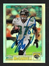 Keenan McCardell Signed Auto 2001 Topps Chrome Refractor Jaguars Card #287/999