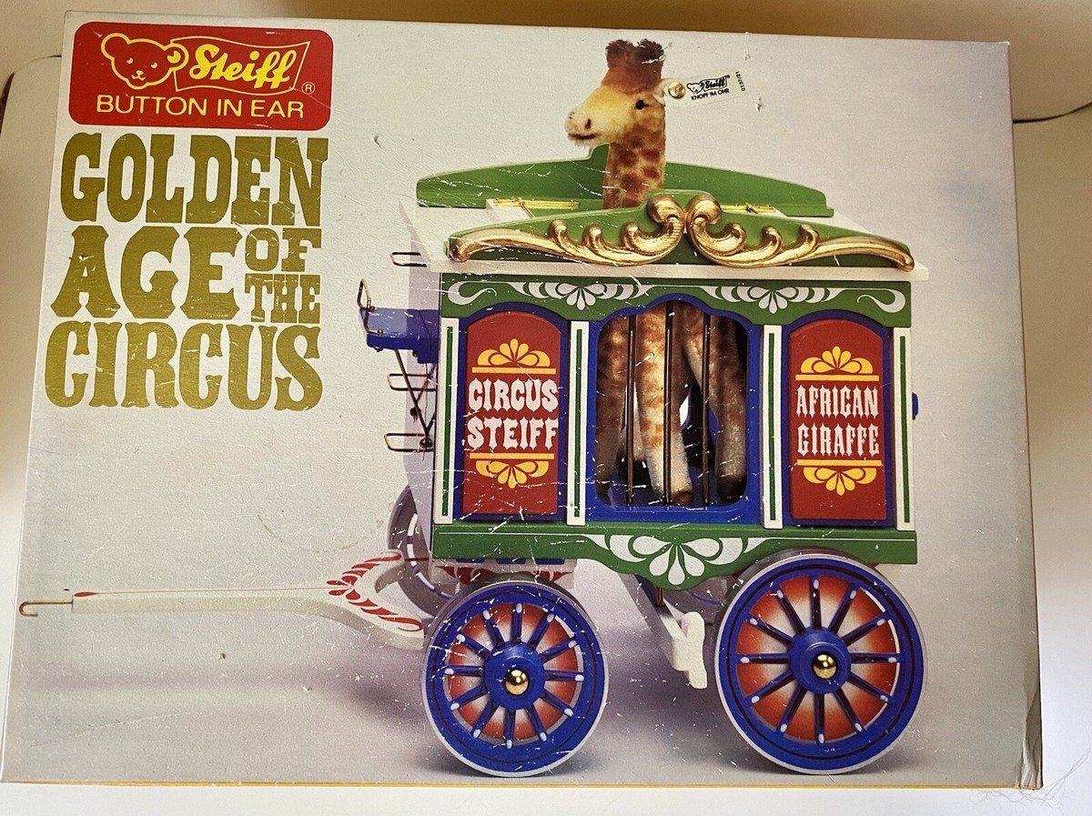 Steiff Golden Age Of The Circus Giraffe & Circus Wagon 4167/5000