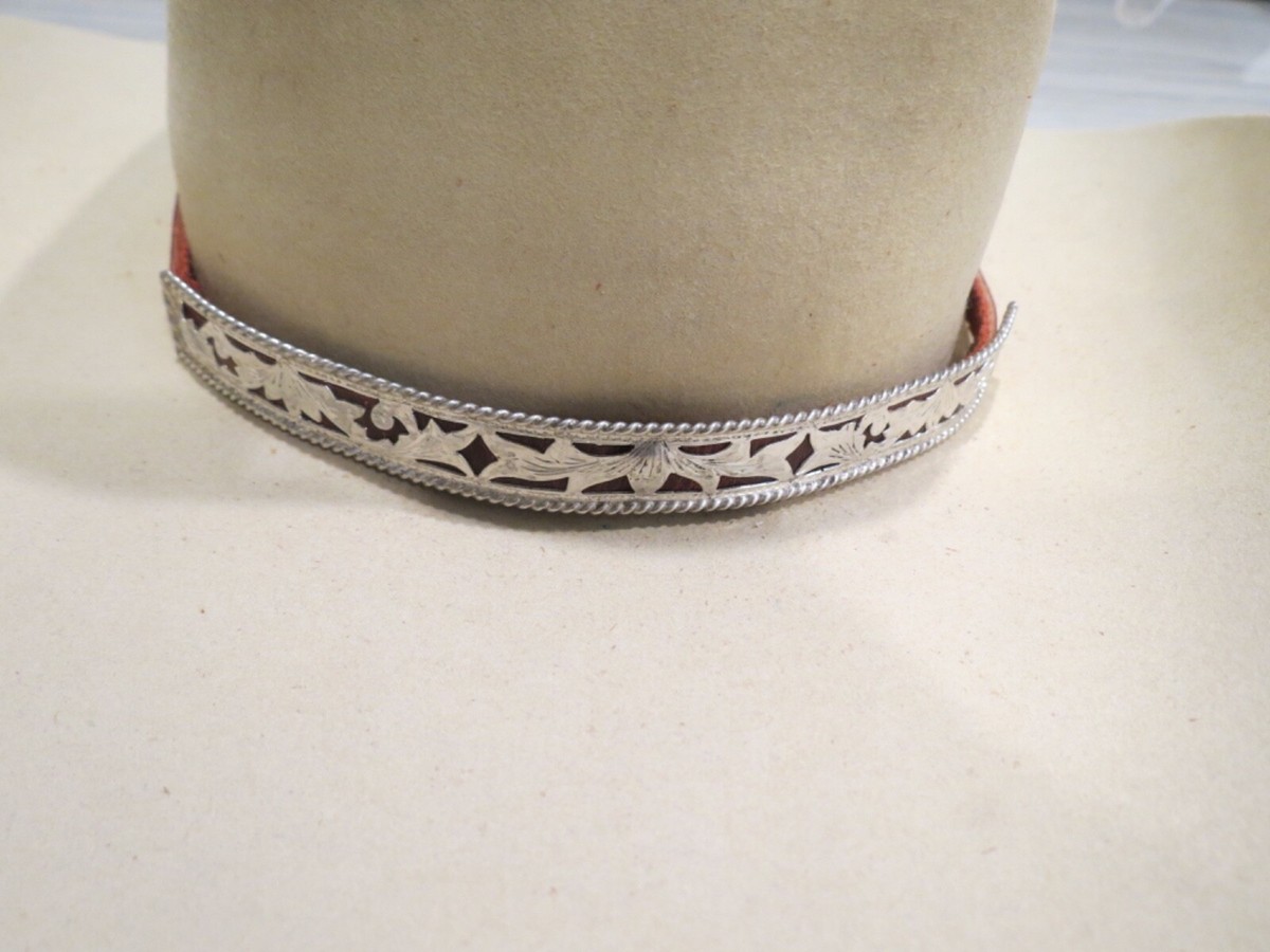 Sterling Silver Southwestern Hat Band with 7 1/4