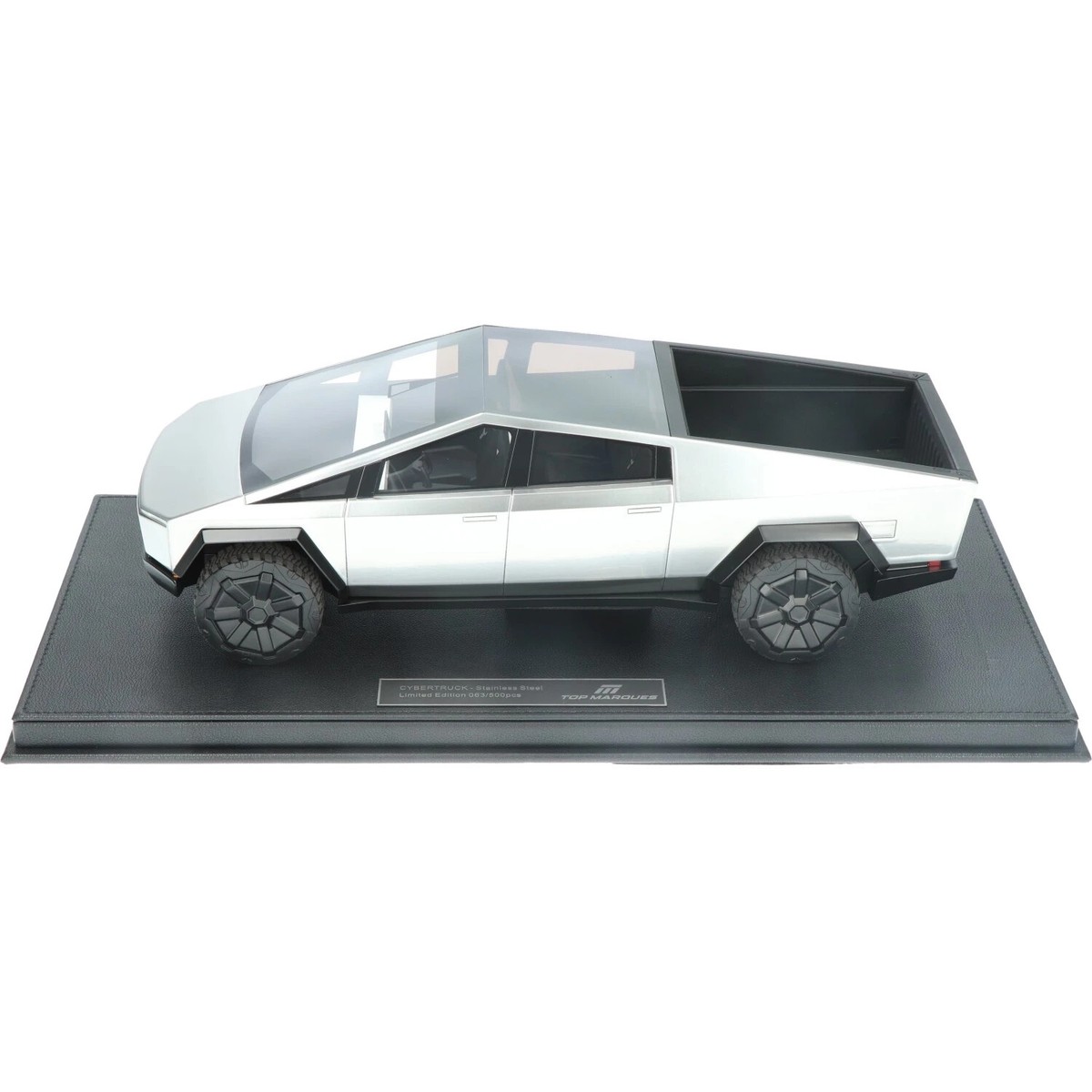 New TOP MARQUES TESLA CYBERTRUCK 2022 1:18 Model Car SILVER