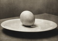 1950/56 JOSEF SUDEK Vintage Egg Plate Still Life Food Original Photo Gravure Art