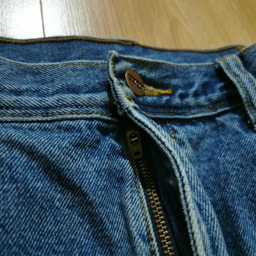 Wrangler Jeans Mens W34 L32 Blue Denim Regular Fit Straight Leg Zip - Picture 2 of 11