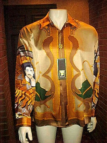 NUEVA CAMISA DE SEDA PARA HOMBRE CREMA DE SEDA MALVERDE MÉXICOS SANTO |