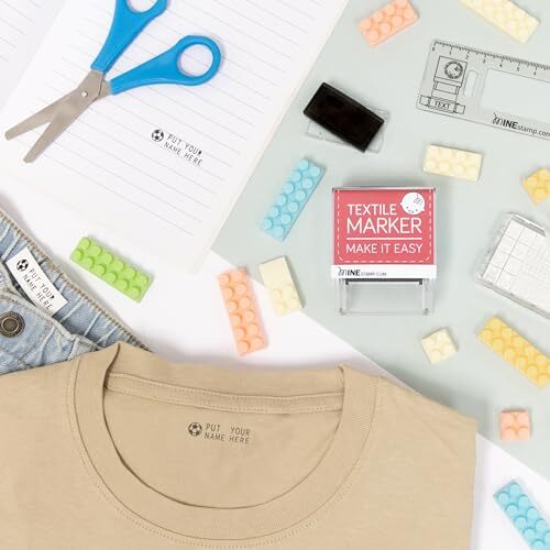 Stamp Clothing and Book Marker | Compact Personalised Clothing Marker for Adu...