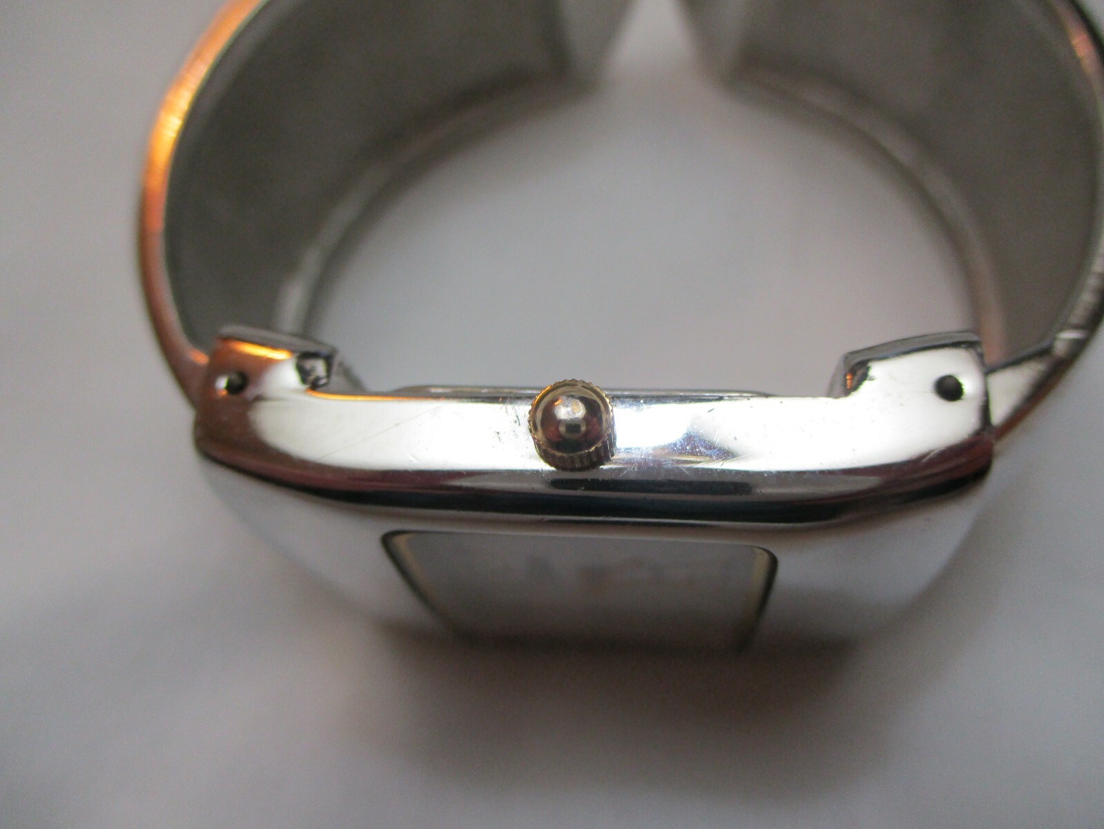 Eikon Wristwatch Rectangular White Face Silver To… - image 9